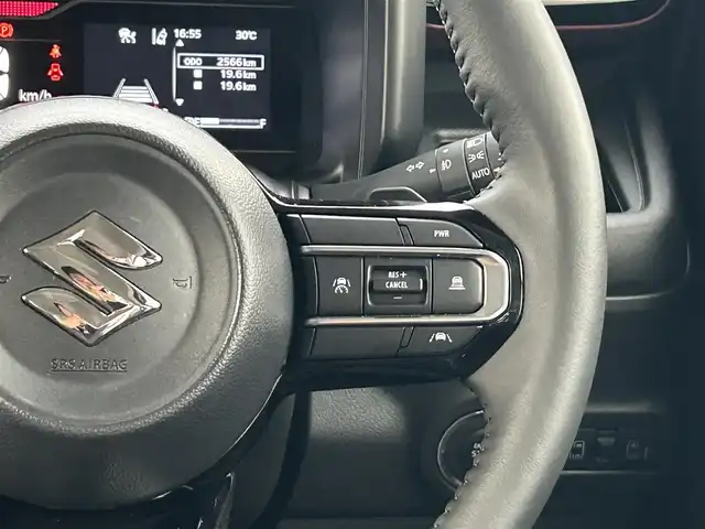 スズキ スペーシア カスタム HYBRID XS ターボ 福島県 2024(令6)年 0.3万km ピュアホワイトP デュアルセンサーブレーキサポート/アダプティブクルーズコントロール（ACC）/車線逸脱警報機能/ふらつき警報機能/先行車発進お知らせ機能/ハイビームアシスト/誤発進抑制機能/後退時ブレーキサポート/後方誤発進抑制機能/純正ナビゲーション/【BT/TV】/全方位モニター/ビルトインETC/両側電動スライドドア/ヘッドアップディスプレイ/前席シートヒーター/ステアリングヒーター/パドルシフト/ステアリングリモコン/ロールサンシェード/シートバックテーブル/リアサーキュレーター/後席マルチユースフラップ/LEDオートライト/LEDフォグランプ/純正フロアマット