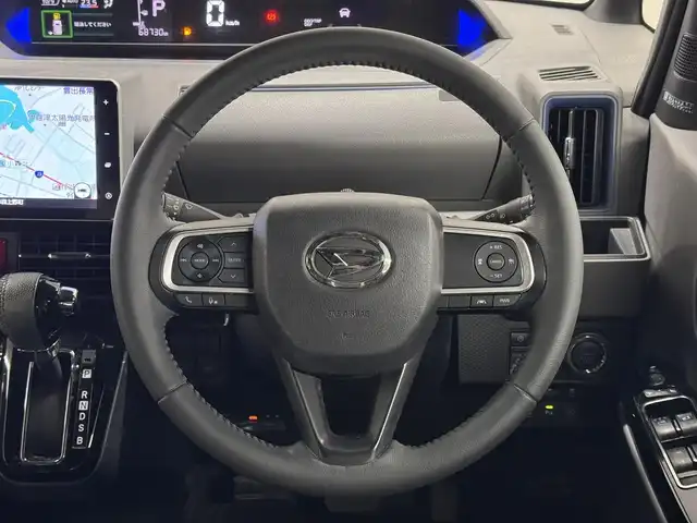 ダイハツ タント カスタム RS セレクション 三重県 2020(令2)年 6.9万km レーザーブルークリスタルシャイン ガソリン・ターボ/FF/インパネCVT/純正 9インチナビ NSZN-Y70DS/（CD/DVD/TV/iPod/MEMORY MUSIC/SD/Bluetooth/FM/AM/USB/HDMI/ドラレコ）/バックカメラ/両側パワースライドドア（ワンタッチオープン機能/ウェルカムオープン機能/タッチ＆ゴーロック機能付）/ドライブレコーダー 前後（ナビ連動）/ビルトインETC/スマートアシスト3/・衝突回避支援ブレーキ機能（対車両・対歩行者）/・衝突警報機能（対車両・対歩行者）/・ブレーキ制御付誤発進抑制機能（前方・後方）/・レーダークルコン/・レーンキープコントロール（LKC）/・車線逸脱抑制制御機能/・車線逸脱警報機能/・コーナーセンサー（フロント２個／リヤ２個）/・標識認識機能（進入禁止）/・アダプティブドライビングビーム（ADB）/装備/・ハーフレザーシート/・シートヒーター（D/N）/・オートエアコン/・オートライト/・LED ヘッドランプ＋サイドビューランプ＋フロントフォグランプ/・運転席ロングスライド機能/・ステアリングスイッチ/・充電用USBジャック/・プッシュスタート/・純正15inAW/・スマートキーx2/・保/取/など