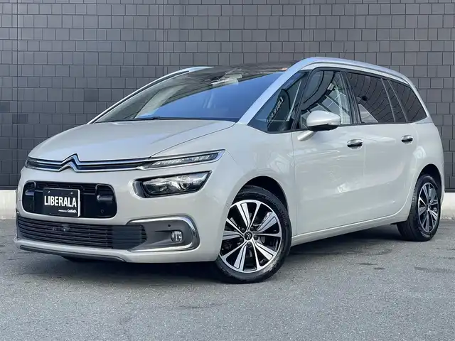 シトロエン Ｃ４ ピカソ シャイン ブルーHDi 静岡県 2018(平30)年 3.6万km ベージュ ワンオーナー/純正ナビ/・Bluetooth/・Apple Carplay//