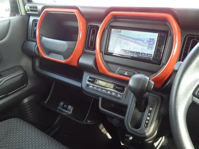 スズキ ハスラー HYBRID G 千葉県 2023(令5)年 3.6万km バーミリオンオレンジ/ガンメタリック2トーン デュアルカメラブレーキサポート/レーダークルーズコントロール/アイドリングストップ/社外メモリーナビ/地デジTV/【DVD/CD再生機能　Bluetooth接続】/前席シートヒーター/ステアリングスイッチ/リアコーナーセンサー/サイド/カーテンエアバッグ/携帯リモコン