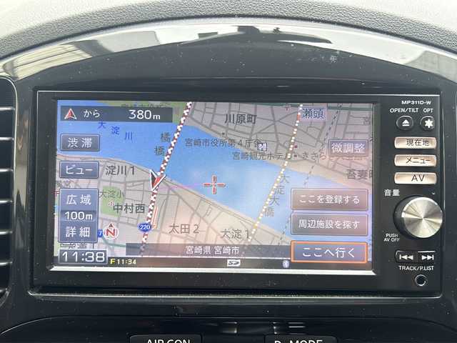 日産 ジューク 15RX タイプV 宮崎県 2012(平24)年 6.1万km 茶 純正SDナビ（MP311D-W）/バックカメラ/ETC/プッシュスタート/電動格納ミラー/スペアキー１本/取扱説明書/記録簿