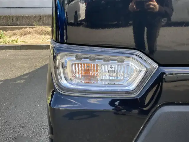 スズキ ワゴンＲ スティングレー HYBRID X 静岡県 2018(平30)年 5.4万km ブルーイッシュブラックパール3 スズキセーフティサポート/純正メモリーナビ(KXM-E502W)/　AM FM CD DVD Bluetooth USB/ビルトインETC/LEDオートヘッドランプ/シートヒーター(運転席)/社外16インチアルミホイール/ヘッドアップディスプレイ/革巻きステアリング/スマートキー＆プッシュスタート/アイドリングストップ/フルセグTV/バックモニター