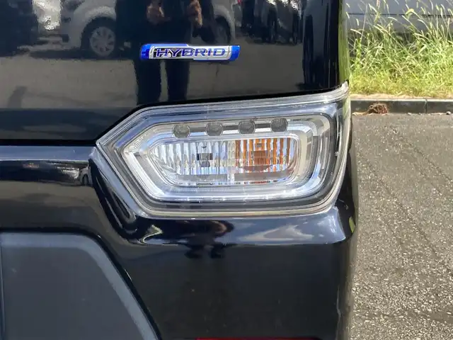 スズキ ワゴンＲ スティングレー HYBRID X 静岡県 2018(平30)年 5.4万km ブルーイッシュブラックパール3 スズキセーフティサポート/純正メモリーナビ(KXM-E502W)/　AM FM CD DVD Bluetooth USB/ビルトインETC/LEDオートヘッドランプ/シートヒーター(運転席)/社外16インチアルミホイール/ヘッドアップディスプレイ/革巻きステアリング/スマートキー＆プッシュスタート/アイドリングストップ/フルセグTV/バックモニター