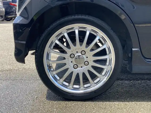 スズキ ワゴンＲ スティングレー HYBRID X 静岡県 2018(平30)年 5.4万km ブルーイッシュブラックパール3 スズキセーフティサポート/純正メモリーナビ(KXM-E502W)/　AM FM CD DVD Bluetooth USB/ビルトインETC/LEDオートヘッドランプ/シートヒーター(運転席)/社外16インチアルミホイール/ヘッドアップディスプレイ/革巻きステアリング/スマートキー＆プッシュスタート/アイドリングストップ/フルセグTV/バックモニター