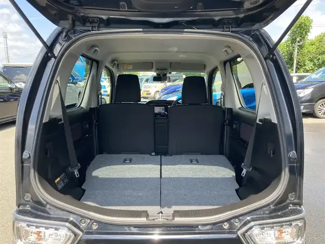 スズキ ワゴンＲ スティングレー HYBRID X 静岡県 2018(平30)年 5.4万km ブルーイッシュブラックパール3 スズキセーフティサポート/純正メモリーナビ(KXM-E502W)/　AM FM CD DVD Bluetooth USB/ビルトインETC/LEDオートヘッドランプ/シートヒーター(運転席)/社外16インチアルミホイール/ヘッドアップディスプレイ/革巻きステアリング/スマートキー＆プッシュスタート/アイドリングストップ/フルセグTV/バックモニター