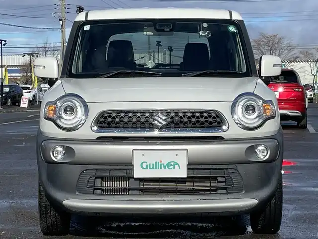 スズキ クロスビー HYBRID MZ 道央・札幌 2019(令1)年 8.2万km ピュアホワイトP ４WD/純正ディーラーOPナビ/CD/DVD/BT/フルセグ/デュアルセンサーブレーキサポート/横滑り防止装置/クルーズコントロール/ヒルディセントコントロール/グリップコントロール/レーンキープアシスト/リアパーキングセンサー/全方位カメラ/ビルトインETC/ドライブレコーダー/アイドリングストップ/SONWMODE/SPORTMODE/前席シートヒーター/革巻きステアリング/ステアリングリモコン/パドルシフト/プッシュスタート/スマートキー/LEDヘッドライト/オートライト/オートハイビーム/フォグランプ/電動格納ミラー/ヒーテッドドアミラー/ウィンカーミラー/純正ラバーフロアマット