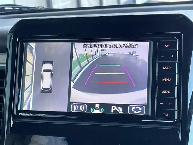 スズキ クロスビー HYBRID MZ 道央・札幌 2019(令1)年 8.2万km ピュアホワイトP ４WD/純正ディーラーOPナビ/CD/DVD/BT/フルセグ/デュアルセンサーブレーキサポート/横滑り防止装置/クルーズコントロール/ヒルディセントコントロール/グリップコントロール/レーンキープアシスト/リアパーキングセンサー/全方位カメラ/ビルトインETC/ドライブレコーダー/アイドリングストップ/SONWMODE/SPORTMODE/前席シートヒーター/革巻きステアリング/ステアリングリモコン/パドルシフト/プッシュスタート/スマートキー/LEDヘッドライト/オートライト/オートハイビーム/フォグランプ/電動格納ミラー/ヒーテッドドアミラー/ウィンカーミラー/純正ラバーフロアマット