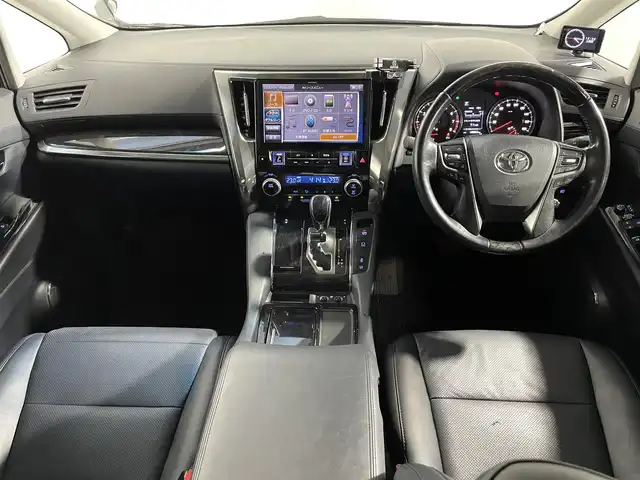 トヨタ アルファード S Cパッケージ 大阪府 2018(平30)年 4.3万km ブラック サンルーフ 黒革シート 三眼LED ALPINE11incナビTV バックカメラ フリップダウンモニター パワーシート/ヒーター/エアコン 電動リアゲート レーダーC 衝突軽減ブレーキ レーンアシスト 前後ドライブレコーダー