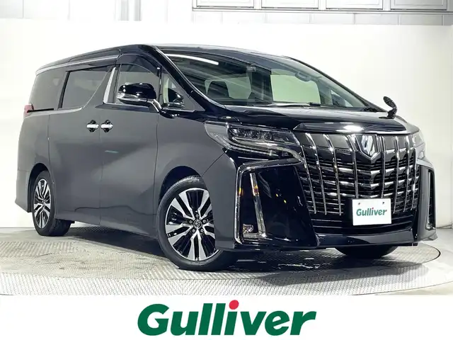 トヨタ アルファード S Cパッケージ 大阪府 2018(平30)年 4.3万km ブラック サンルーフ 黒革シート 三眼LED ALPINE11incナビTV バックカメラ フリップダウンモニター パワーシート/ヒーター/エアコン 電動リアゲート レーダーC 衝突軽減ブレーキ レーンアシスト 前後ドライブレコーダー