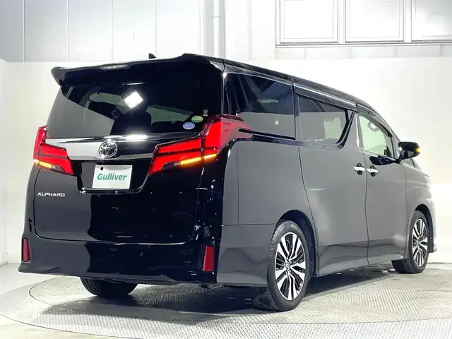 トヨタ アルファード S Cパッケージ 大阪府 2018(平30)年 4.3万km ブラック サンルーフ 黒革シート 三眼LED ALPINE11incナビTV バックカメラ フリップダウンモニター パワーシート/ヒーター/エアコン 電動リアゲート レーダーC 衝突軽減ブレーキ レーンアシスト 前後ドライブレコーダー