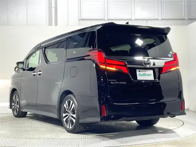 トヨタ アルファード S Cパッケージ 大阪府 2018(平30)年 4.3万km ブラック サンルーフ 黒革シート 三眼LED ALPINE11incナビTV バックカメラ フリップダウンモニター パワーシート/ヒーター/エアコン 電動リアゲート レーダーC 衝突軽減ブレーキ レーンアシスト 前後ドライブレコーダー
