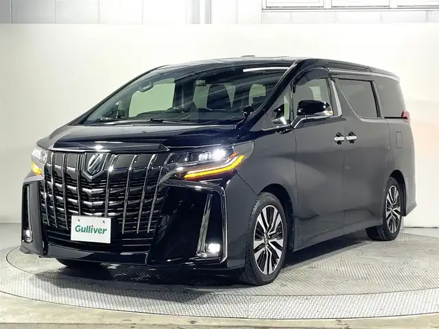 トヨタ アルファード S Cパッケージ 大阪府 2018(平30)年 4.3万km ブラック サンルーフ 黒革シート 三眼LED ALPINE11incナビTV バックカメラ フリップダウンモニター パワーシート/ヒーター/エアコン 電動リアゲート レーダーC 衝突軽減ブレーキ レーンアシスト 前後ドライブレコーダー