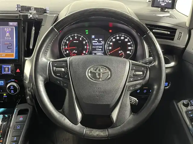 トヨタ アルファード S Cパッケージ 大阪府 2018(平30)年 4.3万km ブラック サンルーフ 黒革シート 三眼LED ALPINE11incナビTV バックカメラ フリップダウンモニター パワーシート/ヒーター/エアコン 電動リアゲート レーダーC 衝突軽減ブレーキ レーンアシスト 前後ドライブレコーダー
