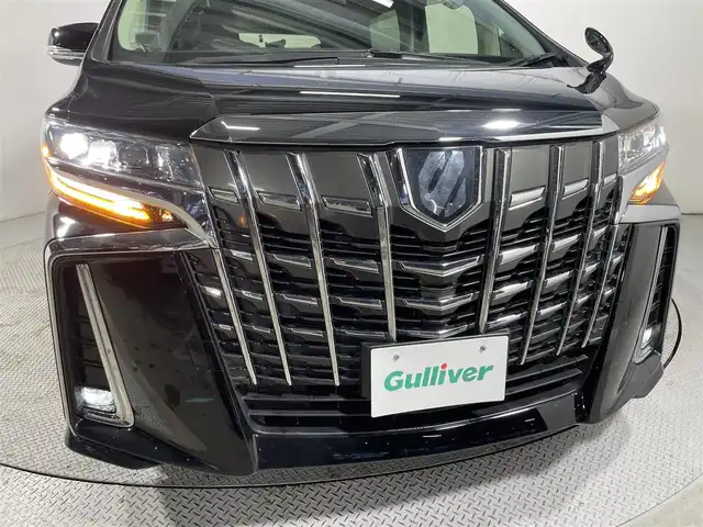 トヨタ アルファード S Cパッケージ 大阪府 2018(平30)年 4.3万km ブラック サンルーフ 黒革シート 三眼LED ALPINE11incナビTV バックカメラ フリップダウンモニター パワーシート/ヒーター/エアコン 電動リアゲート レーダーC 衝突軽減ブレーキ レーンアシスト 前後ドライブレコーダー