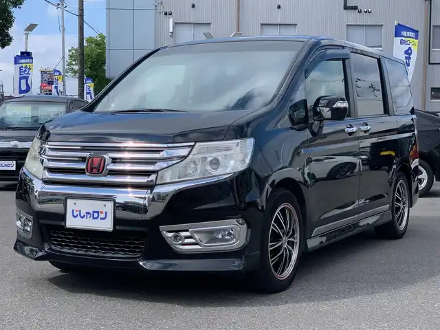 ホンダ ステップワゴン スパーダ S 福井県 2014(平26)年 9.8万km プレミアムスパークルブラックパール (株)IDOMが運営する【じしゃロン福井店】の自社ローン対象車両になります。こちらは現金またはオートローンご利用時の価格です。自社ローンご希望の方は別途その旨お申付け下さい/純正ナビ（CD・DVD・BT接続可）/フルセグテレビ/バックカメラ/ETC/両側パワースライドドア/クルーズコントロール