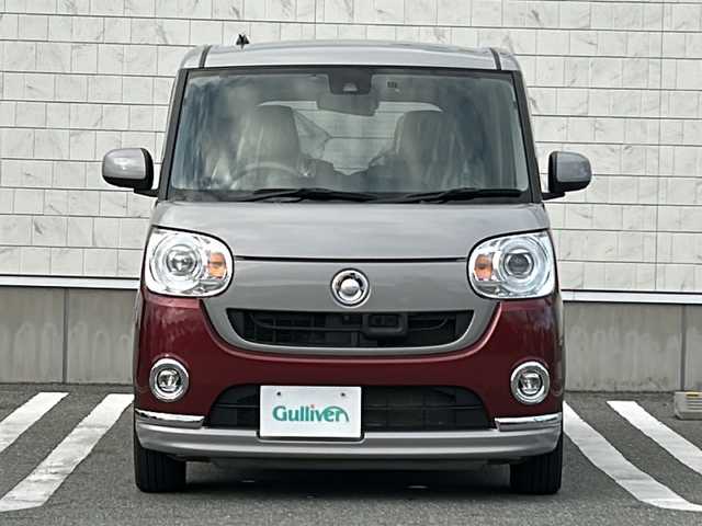 ダイハツ ムーヴ キャンバス G メイクアッフ SA Ⅱ 山形県 2017(平29)年 3.2万km スムースグレーマイカメタリック/ファイアークォーツレッドメタリック 2トーン 禁煙車/スマートアシストII/・衝突回避支援ブレーキ機能/・車線逸脱警報機能/・コーナーセンサー/両側パワースライドドア/純正ナビ/CD.DVD.BT.USB.SD/パノラマモニター/フルセグ/ETC/ドライブレコーダー/LEDヘッドライト/LEDフォグランプ/プッシュスタート/スマートキー