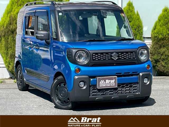 スズキ スペーシア ギア 岩手県 2020(令2)年 5.5万km ブリスクブルーメタリック/ガンメタリック2トーンルーフ 社外SDナビ/ステアリングリモコン/パドルシフト/ヘッドアップディスプレイ/フォグライト/純正アルミホイール/ドアバイザー/社外フロアマット/アイドリングストップ/ドラレコ/ETC