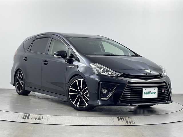トヨタ プリウス α S ツーリングセレ GRスポーツ 埼玉県 2019(令1)年 5.2万km アティチュードブラックマイカ 純正SDナビ/（BT/フルセグTV/CD/DVD/AM/FM）/バックカメラ/ハーフレザーシート/前後ドライブレコーダー/ビルトインETC/LEDヘッドライト/純正アルミホイール/純正フロアマット/プッシュスタート/スマートキー/カーテンエアバック