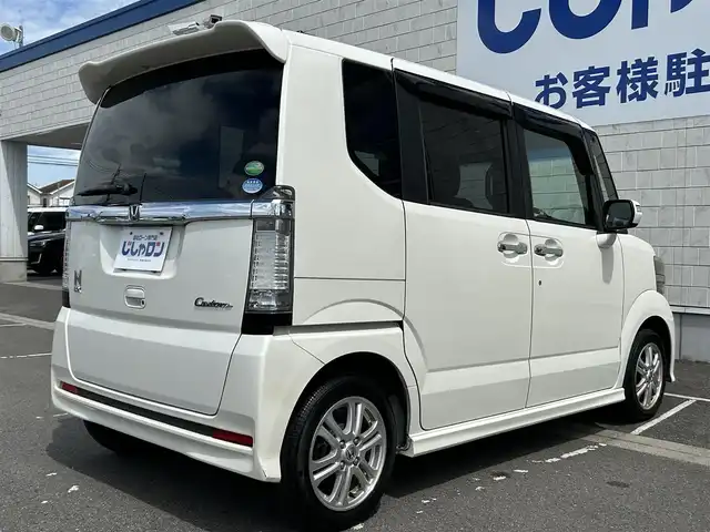 ホンダ Ｎ ＢＯＸ カスタム G Lパッケージ 群馬県 2012(平24)年 8.4万km プレミアムホワイトパール (株)IDOMが運営する【じしゃロン伊勢崎店】の自社ローン専用車両になりますこちらは現金またはオートローンご利用時の価格です。自社ローンご希望の方は別途その旨お申付け下さい/片側パワースライドドア/純正CDオーディオ/HIDヘッドライト/オートライト/フォグランプ/TRC/ステアリングリモコン/ドアバイザー/純正マット