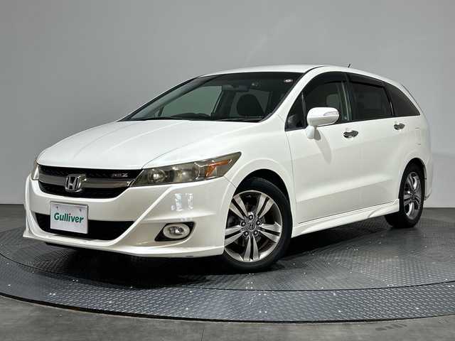 ホンダ ストリーム RSZ HDDナビパッケージ 愛媛県 2011(平23)年 9.5万km プレミアムホワイトパール 純正ナビ/バックカメラ/ETC/前後ドライブレコーダー/パドルシフト/オートライト/スペアキー