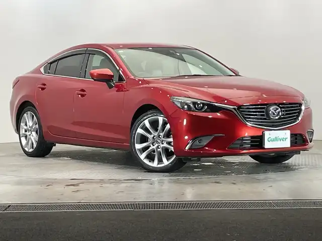 マツダ アテンザ セダン XD 栃木県 2015(平27)年 3.2万km ソウルレッドプレミアムメタリック ディーゼル/ターボ/純正メモリナビ/（CD/DVD/フルセグTV/Bluetooth/SD）/バックカメラ/ETC/禁煙車/ヘッドアップディスプレイ/オートライト/LEDヘッドライト/パドルシフト/横滑り防止装置/スマートキー/プッシュスタート/アイドリングストップ/ステアリングスイッチ/純正19インチアルミホイール/純正フロアマット/ドアバイザー