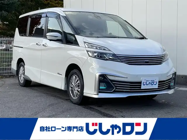 日産 セレナ ライダー 福島県 2016(平28)年 12.6万km ブリリアントホワイトパール (株)IDOMが運営する【じしゃロン福島店】の自社ローン専用車両になります。こちらは現金またはオートローンご利用時の価格です。自社ローンご希望の方は別途その旨お申付け下さい/社外メモリナビ/フルセグテレビ/アラウンドビューモニター/両側パワースライドドア/ハンズフリードア/衝突軽減システム/パーキングアシスト/革巻ステアリング/LEDヘッドライト/セーフティパックA