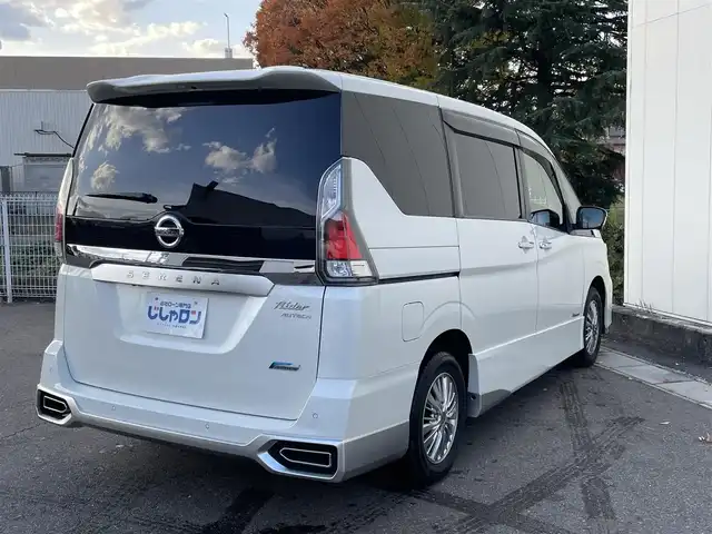 日産 セレナ ライダー 福島県 2016(平28)年 12.6万km ブリリアントホワイトパール (株)IDOMが運営する【じしゃロン福島店】の自社ローン専用車両になります。こちらは現金またはオートローンご利用時の価格です。自社ローンご希望の方は別途その旨お申付け下さい/社外メモリナビ/フルセグテレビ/アラウンドビューモニター/両側パワースライドドア/ハンズフリードア/衝突軽減システム/パーキングアシスト/革巻ステアリング/LEDヘッドライト/セーフティパックA