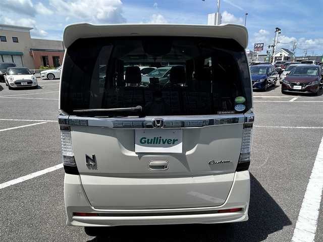 ホンダ Ｎ ＢＯＸ カスタム G Lパッケージ 長崎県 2013(平25)年 7.8万km プレミアムホワイトパール 純正オーディオ（ＡＭ／ＦＭ／ＣＤ／ＡＵＸ／ＵＳＢ）/ＥＴＣ/片側パワスラ/純正アルミ/純正フロアマット/スペアキー/スマートキー/オートライト/横滑り防止装置/保証書/取扱説明書/記録簿/ワンオーナー