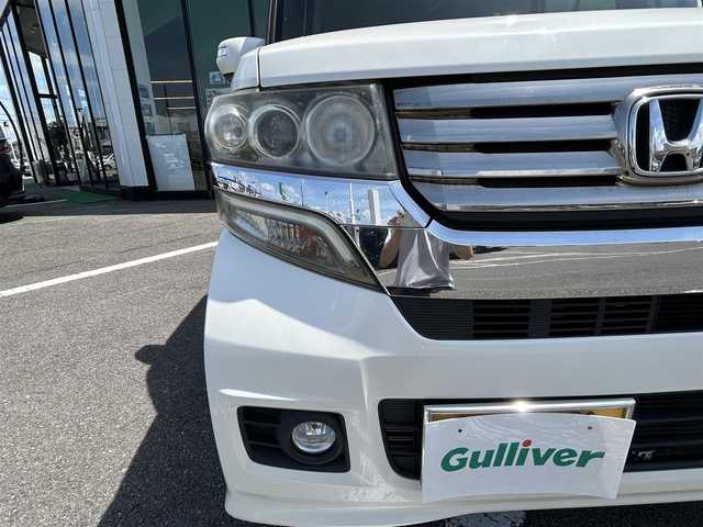 ホンダ Ｎ ＢＯＸ カスタム G Lパッケージ 長崎県 2013(平25)年 7.8万km プレミアムホワイトパール 純正オーディオ（ＡＭ／ＦＭ／ＣＤ／ＡＵＸ／ＵＳＢ）/ＥＴＣ/片側パワスラ/純正アルミ/純正フロアマット/スペアキー/スマートキー/オートライト/横滑り防止装置/保証書/取扱説明書/記録簿/ワンオーナー