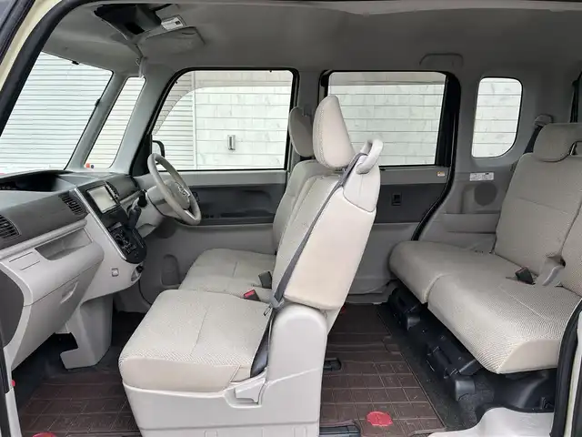 ダイハツ タント L スマートセレクション SA 新潟県 2014(平26)年 12.4万km コットンアイボリー インパネCVT/冬タイヤ付き/純正HDDナビ/Bluetooth接続/純正14インチアルミホイール/ABS/両側スライドドア/エアコン