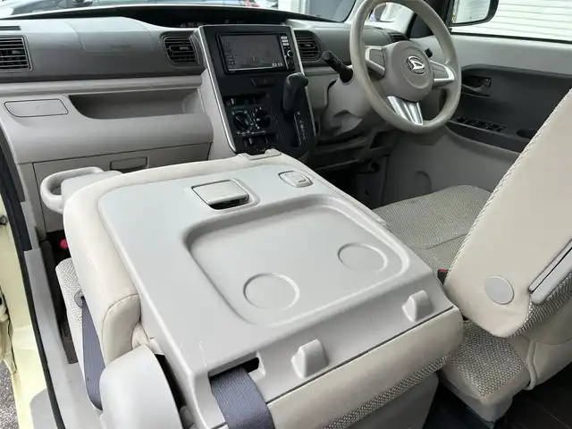 ダイハツ タント L スマートセレクション SA 新潟県 2014(平26)年 12.4万km コットンアイボリー インパネCVT/冬タイヤ付き/純正HDDナビ/Bluetooth接続/純正14インチアルミホイール/ABS/両側スライドドア/エアコン