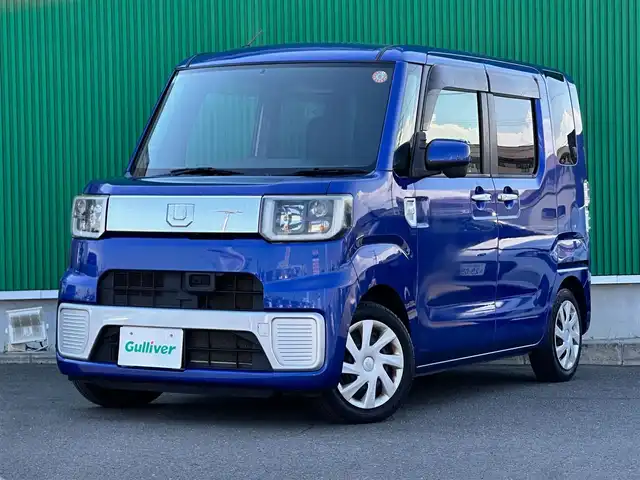 ダイハツ ウェイク L SA 宮城県 2015(平27)年 9.1万km ブルーメタリック 純正7インチナビ/(ワンセグTV/CD/SD)/バックカメラ/衝突軽減防止システム/アイドリングストップ/片側パワースライドドア/オートエアコン/ステアリングスイッチ/横滑り防止/プッシュスタート＆スマートキー/電動格納ミラー/ドアバイザー/スペアキー/純正フロアマット
