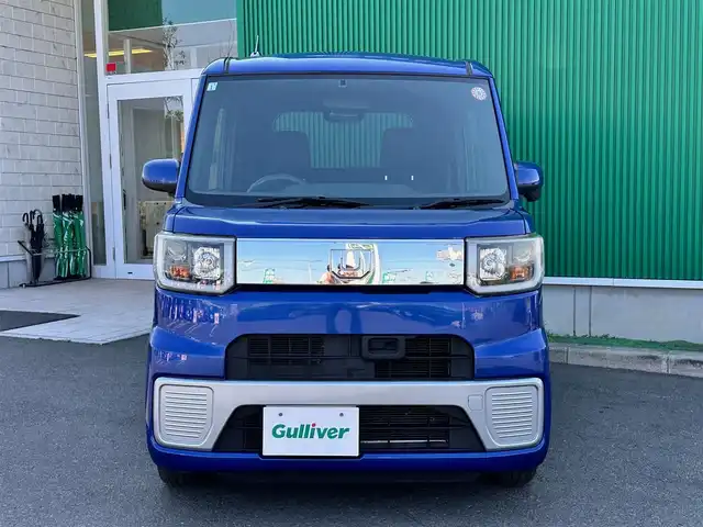 ダイハツ ウェイク L SA 宮城県 2015(平27)年 9.1万km ブルーメタリック 純正7インチナビ/(ワンセグTV/CD/SD)/バックカメラ/衝突軽減防止システム/アイドリングストップ/片側パワースライドドア/オートエアコン/ステアリングスイッチ/横滑り防止/プッシュスタート＆スマートキー/電動格納ミラー/ドアバイザー/スペアキー/純正フロアマット