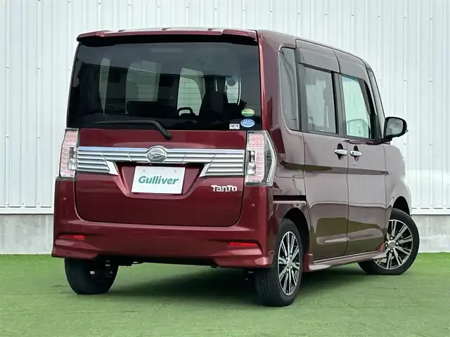 ダイハツ タント カスタムRS トップED LTD SAⅢ 香川県 2018(平30)年 2.4万km ファイアークォーツレッドM 登録時走行距離：23999km/純正SDナビゲーション/→フルセグ/→CD/DVD/全方位カメラ/両側パワースライドドア/ETC/ドライブレコーダー/プッシュスタート/ステアリングリモコン/LEDオートライト/オートハイビーム/フォグランプ/ベンチシート/スマートキー/スペアキー