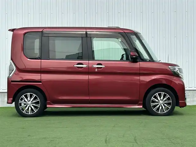 ダイハツ タント カスタムRS トップED LTD SAⅢ 香川県 2018(平30)年 2.4万km ファイアークォーツレッドM 登録時走行距離：23999km/純正SDナビゲーション/→フルセグ/→CD/DVD/全方位カメラ/両側パワースライドドア/ETC/ドライブレコーダー/プッシュスタート/ステアリングリモコン/LEDオートライト/オートハイビーム/フォグランプ/ベンチシート/スマートキー/スペアキー