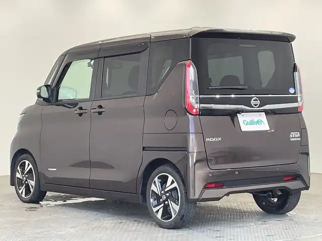 日産 ルークス HWS Gターボ プロパイロットED 栃木県 2020(令2)年 2万km アッシュブラウンM ワンオーナー/ターボ/純正メモリナビ/（CD/DVD/フルセグTV/Bluetooth/SD/USB）/全方位カメラ/プロパイロット/コーナーセンサー/ビルトインETC/前方ドライブレコーダー/禁煙車/オートライト/LEDヘッドライト/横滑り防止装置/フォグランプ/スマートキー/プッシュスタート/アイドリングストップ/純正15インチアルミホイール/純正フロアマット