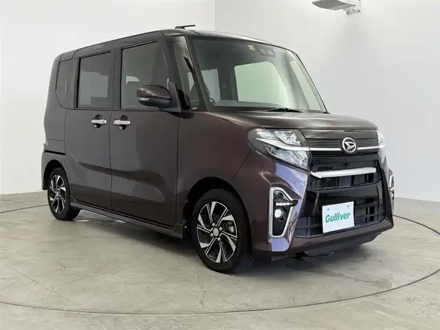 ダイハツ タント カスタム X 愛知県 2019(令1)年 3.6万km プラムブラウンクリスタルマイカ 社外ナビ/・Bluetooth/・フルセグTV/両側パワースライドドア/スマートアシスト/フォグランプ/ハーフレザーシート/バックカメラ/パーキングソナー　/後席サンシェード/ステアリングリモコン