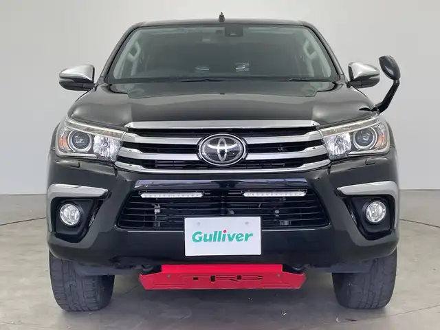 トヨタ ハイラックス Z 三重県 2019(平31)年 6.2万km アティチュードブラックマイカ /禁煙車//社外ポータブルナビ/　BT/フルセグTV/AM/FM/HDMI/CD/DVD//クルーズコントロール//キャノピー//TRD フロントアンダーカバー//ステアリングスイッチ//オートライト//バックモニター//レーンキープアシスト//プリクラッシュ//電格ミラー//ETC//ウィンカーミラー//スペアキー×1//JAOSスタッドレスタイヤ積込