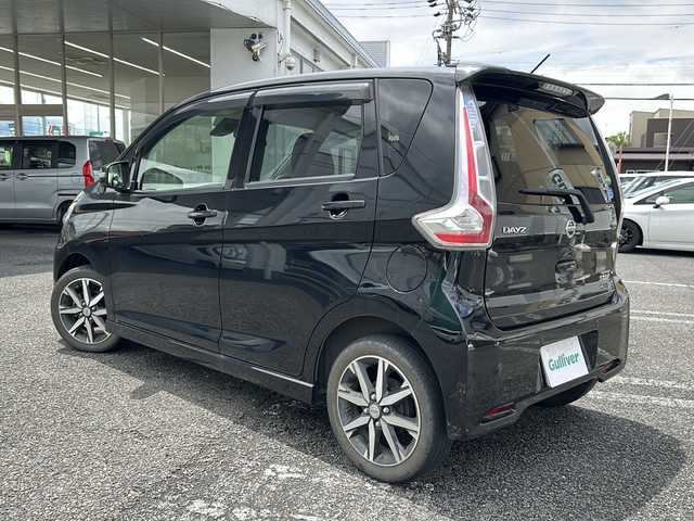 日産 デイズ ハイウェイスターG ターボ 岐阜県 2018(平30)年 4万km ブラック ワンオーナー/純正オーディオ/FM/AM/CD/AUX/全周囲モニター/バックカメラ/コーナーセンサー（F/R）/エマージェンシーブレーキ/踏み間違え防止アシスト/車線逸脱警報/オートハイビーム/ふらつき防止機能/クルーズコントロール/ステアリングスイッチ/アイドリングストップ/HIDヘッドライト/フォグライト/プッシュスタート/スマートキースペア/純正バイザー/純正フロアマット/ISOFIX/電格ウインカーミラー