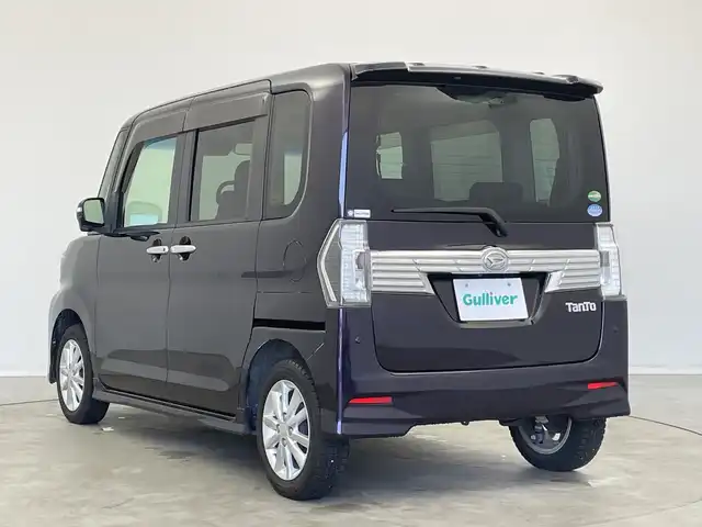 ダイハツ タント カスタム X トップED SA Ⅲ 新潟県 2017(平29)年 6.5万km ナイトシャドーパープルクリスタルM 純正メモリナビ【NMZK-W67D】/　フルセグTV/Bluetooth/CD/DVD/USB/衝突被害軽減ブレーキ/レーンキープアシスト/コーナーセンサー/バックモニター/ハーフレザーシート/D席シートヒーター/片側パワースライドドア/アイドリングストップ/LEDヘッドライト/オートマチックハイビーム