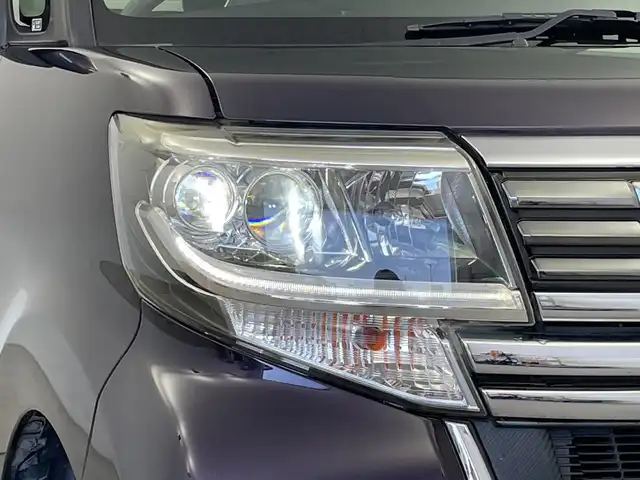 ダイハツ タント カスタム X トップED SA Ⅲ 新潟県 2017(平29)年 6.5万km ナイトシャドーパープルクリスタルM 純正メモリナビ【NMZK-W67D】/　フルセグTV/Bluetooth/CD/DVD/USB/衝突被害軽減ブレーキ/レーンキープアシスト/コーナーセンサー/バックモニター/ハーフレザーシート/D席シートヒーター/片側パワースライドドア/アイドリングストップ/LEDヘッドライト/オートマチックハイビーム