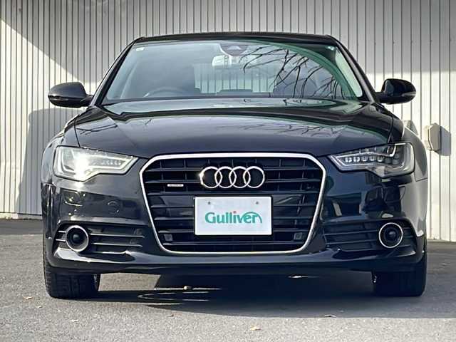 アウディ Ａ６ 2．8 FSI クワトロ 長野県 2015(平27)年 12.7万km 黒 ブラックレザーシート/純正ナビ/バックカメラ/ETC/BOSEサウンド/社外18インチアルミ/社外アルミ夏タイヤ積込/前後コーナーセンサー/シートヒーター/プッシュスタート/保証書/スペアキー