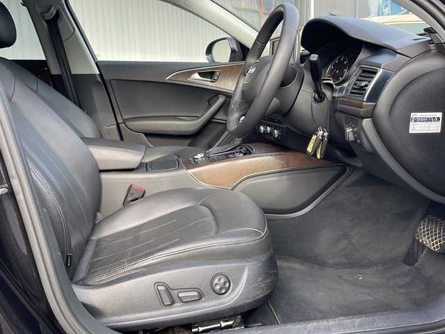 アウディ Ａ６ 2．8 FSI クワトロ 長野県 2015(平27)年 12.7万km 黒 ブラックレザーシート/純正ナビ/バックカメラ/ETC/BOSEサウンド/社外18インチアルミ/社外アルミ夏タイヤ積込/前後コーナーセンサー/シートヒーター/プッシュスタート/保証書/スペアキー