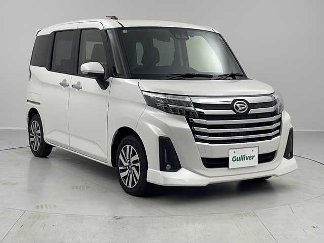 ダイハツ トール カスタムG 茨城県 2025(令7)年 0.6万km パールホワイトⅢ 純正ディスプレイオーディオ/両側パワースライドドア/バックカメラ/レーダークルーズコントロール/ステアリングスイッチ/革巻きハンドル/シートヒーター/HDMI/LEDヘッドライト/フォグランプ/オートライト/純正ドライブレコーダー/純正フロアマット/純正アルミホイール/スマートキー