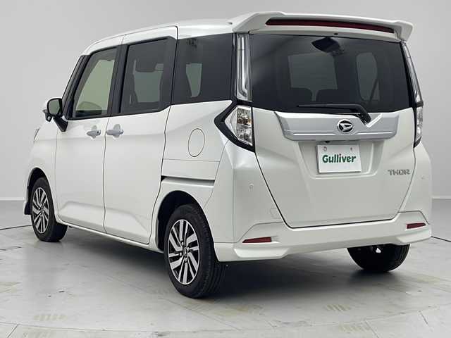 ダイハツ トール カスタムG 茨城県 2025(令7)年 0.6万km パールホワイトⅢ 純正ディスプレイオーディオ/両側パワースライドドア/バックカメラ/レーダークルーズコントロール/ステアリングスイッチ/革巻きハンドル/シートヒーター/HDMI/LEDヘッドライト/フォグランプ/オートライト/純正ドライブレコーダー/純正フロアマット/純正アルミホイール/スマートキー