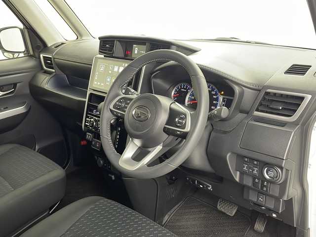 ダイハツ トール カスタムG 茨城県 2025(令7)年 0.6万km パールホワイトⅢ 純正ディスプレイオーディオ/両側パワースライドドア/バックカメラ/レーダークルーズコントロール/ステアリングスイッチ/革巻きハンドル/シートヒーター/HDMI/LEDヘッドライト/フォグランプ/オートライト/純正ドライブレコーダー/純正フロアマット/純正アルミホイール/スマートキー