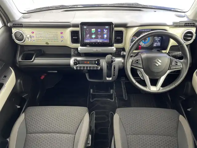 スズキ クロスビー HYBRID MZ 群馬県 2018(平30)年 4.5万km キャラバンアイボリーパールメタリック/ホワイト 2トーンルーフ 純正８インチナビ　全方位モニター　クルーズコントロール　ＬＥＤライト　フォグランプ　シートヒーター　純正１６インチアルミホイール　ステアリングリモコン　プッシュスタート　スマートキー　禁煙車