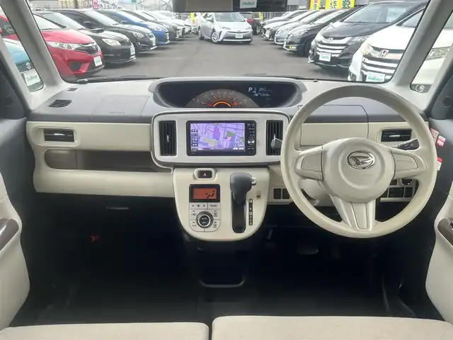 ダイハツ ムーヴ キャンバス X LTD メイクアップ SA Ⅲ 島根県 2017(平29)年 4.4万km スムースグレーマイカメタリック/ブラックマイカメタリック 2トーン 純正ナビ /フルセグTV　/Bluetooth　/DVD再生 /両側パワースライド　/オートライト/ハイビーム　/スマートキー　/プッシュスタート　/衝突軽減ブレーキ/リアコーナーセンサー　/ハンドルカバー　/オートエアコン/社外14インチAＷ＆スタッドレス積込/純正フロアマット/保証書/取扱説明書