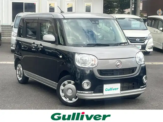 ダイハツ ムーヴ キャンバス X LTD メイクアップ SA Ⅲ 島根県 2017(平29)年 4.4万km スムースグレーマイカメタリック/ブラックマイカメタリック 2トーン 純正ナビ /フルセグTV　/Bluetooth　/DVD再生 /両側パワースライド　/オートライト/ハイビーム　/スマートキー　/プッシュスタート　/衝突軽減ブレーキ/リアコーナーセンサー　/ハンドルカバー　/オートエアコン/社外14インチAＷ＆スタッドレス積込/純正フロアマット/保証書/取扱説明書