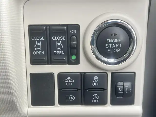 ダイハツ ムーヴ キャンバス X LTD メイクアップ SA Ⅲ 島根県 2017(平29)年 4.4万km スムースグレーマイカメタリック/ブラックマイカメタリック 2トーン 純正ナビ /フルセグTV　/Bluetooth　/DVD再生 /両側パワースライド　/オートライト/ハイビーム　/スマートキー　/プッシュスタート　/衝突軽減ブレーキ/リアコーナーセンサー　/ハンドルカバー　/オートエアコン/社外14インチAＷ＆スタッドレス積込/純正フロアマット/保証書/取扱説明書